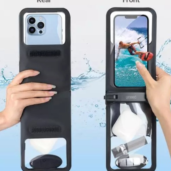 Waterproof Case UNEED Dual Phone Black UWB103